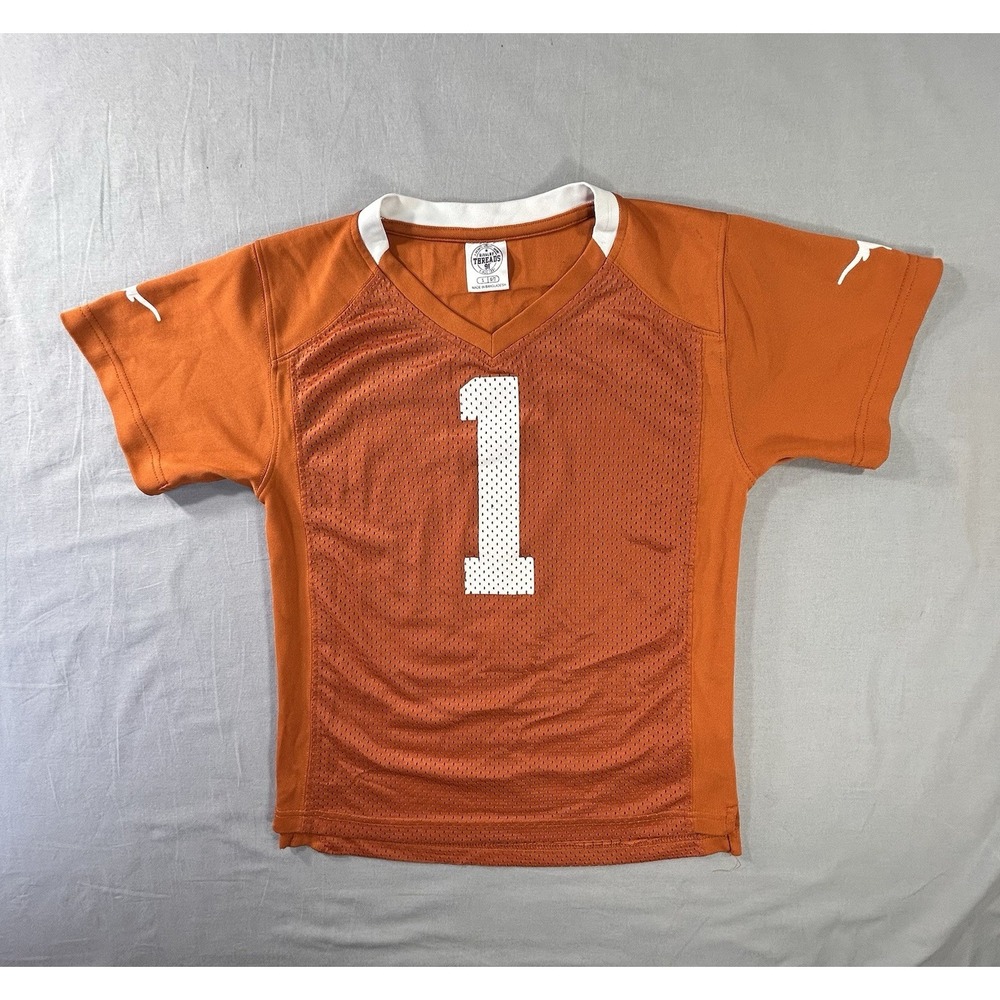 Rivalry‎ Threads Texas Longhorns #1 Jersey Youth Small Has Wear College Game Day